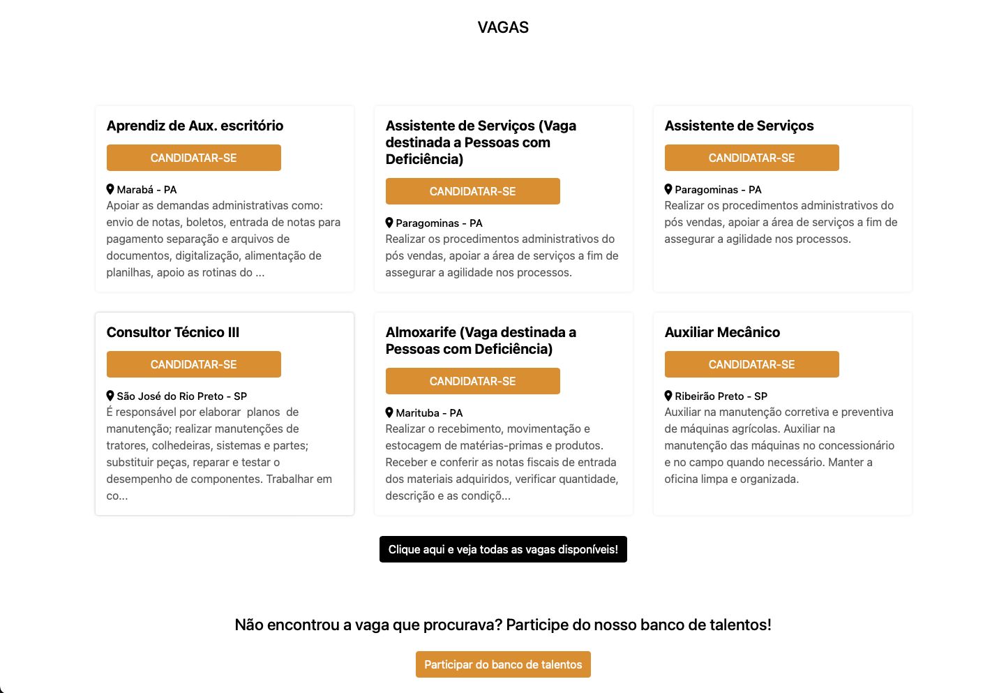 Portal vagas Tracbel