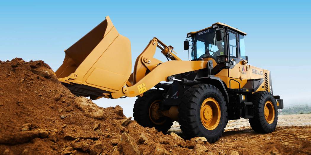 pa carregadeira SDLG L918H Tracbel apresenta máquinas Volvo, SDLG e Bull e seu amplo portifólio para obras de infraestrutura