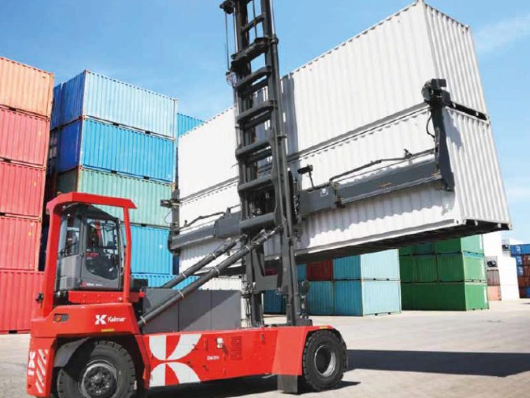 Manipulador elétrico de container vazio