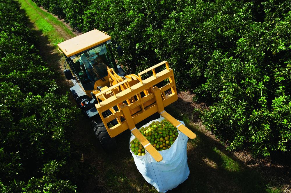 Carregadeira SDLG no campo Pela primeira vez, Tracbel mostra todo o portfólio SDLG para o agro e atividades afins