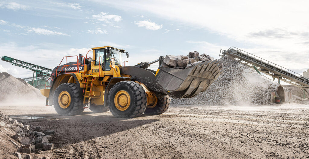 Carregadeira Volvo l350H para mineracao Carregadeira para mineração: Eficiência, potência e alto desempenho Volvo na movimentação de minério