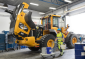 Carregadeira Volvo L110H na manutenção
